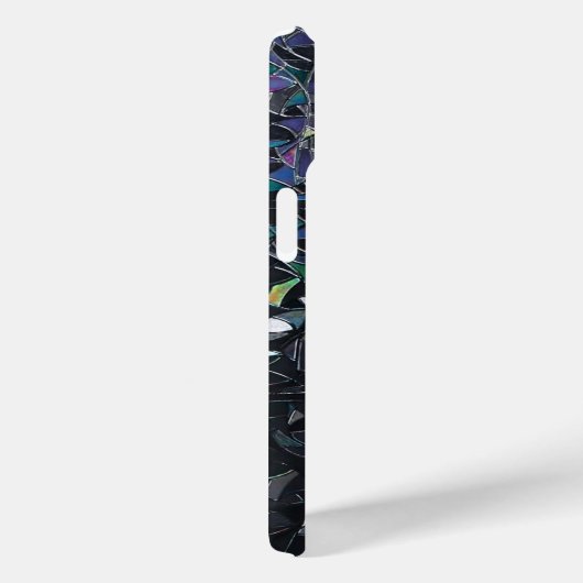 Custom Iridescent Abstract Stained Glass Pattern Case-Mate iPhone Case (Achterkant / Rechts)