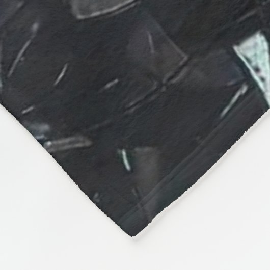 Custom Iridescent Abstract Stained Glass Pattern Fleece Deken (Hoek)