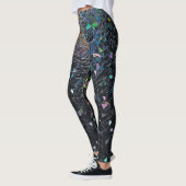 Custom Iridescent Abstract Stained Glass Pattern Leggings (Links)