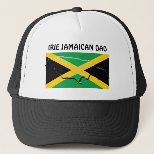 Custom IRIE JAMAICAN DAD Trucker Pet (Voorkant)