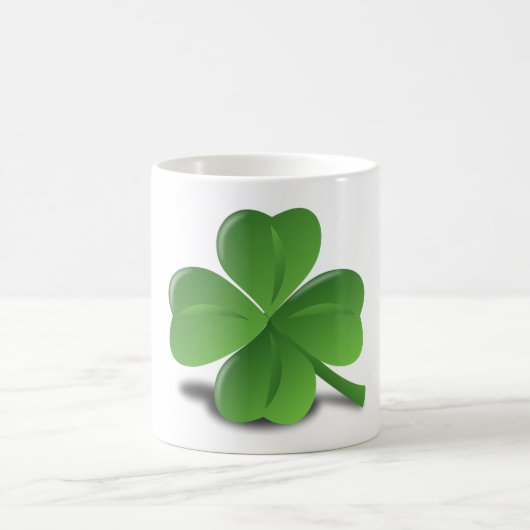Custom Irish Lucky Shamrock Happy St Patrick Mug (Centre)
