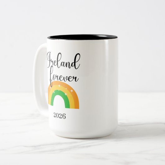 Custom Irish Mug 15 oz two tone (Devant gauche)
