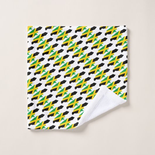 Custom JAMAICA FLAG Christelijk Bad Handdoek (Wasdoekje)