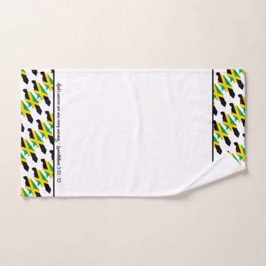 Custom JAMAICA FLAG Christelijk Bad Handdoek (Handdoek)