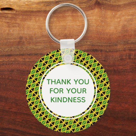 Custom Jamaica Flag Sleutelhanger (Voorkant)