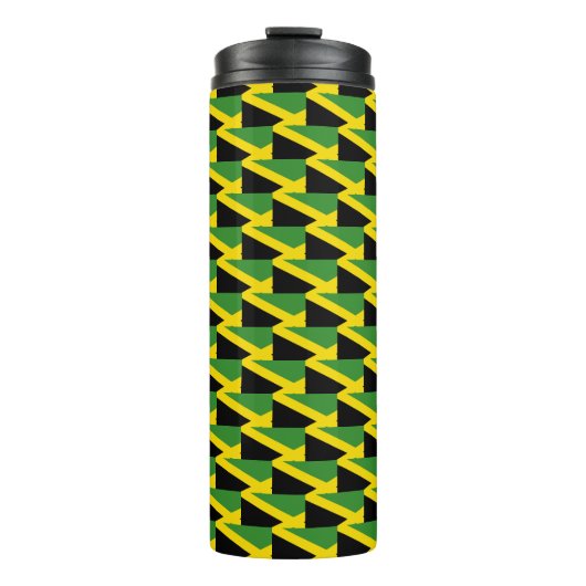 Custom Jamaica Flag Thermosbeker (Voorkant)