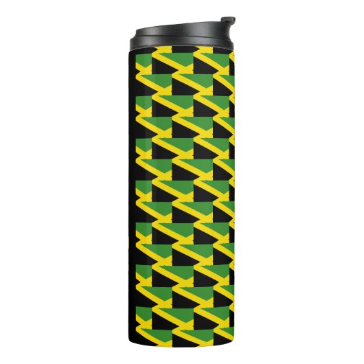 Custom Jamaica Flag Thermosbeker (Gedraaid links)