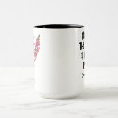 Custom January Birth Flower Mug - Carnation & Name Mok (Midden)