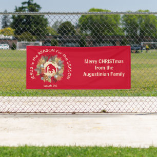 Custom JESUS IS DE REASON-kerstbanner Spandoek