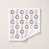 Custom JESUS IS DE REDEN VOOR Kerstmis Bad Handdoek (Wasdoekje)