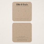 Custom Jewelry Earth Friendly Display Kaart (Voorkant /achterkant)