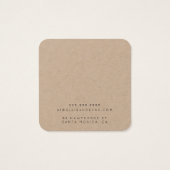 Custom Jewelry Earth Friendly Display Kaart (Achterkant)