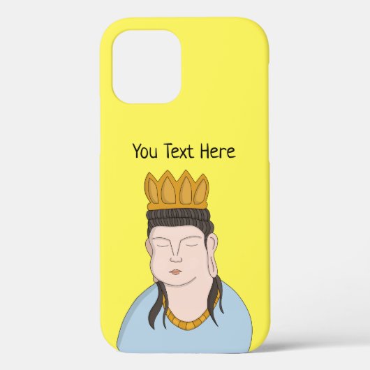 Custom Jouw tekst Buddha Case-Mate iPhone Case (Achterkant)