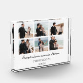 Custom Jubileum Gift voor paar Verloving Gift Fotoblokken (Links)