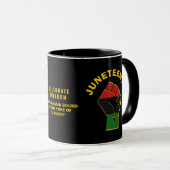 Custom JUNETEENTH Celebrate Freedom Mok (Voorkant rechts)
