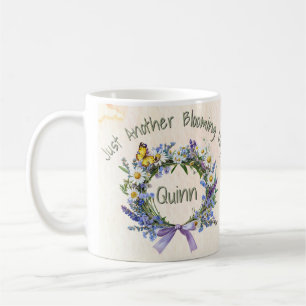 Custom Just Another Blooming Day Herb & Wildflower Koffiemok
