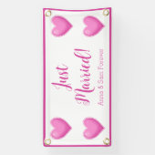 Custom Just Married Banner (Verticaal)