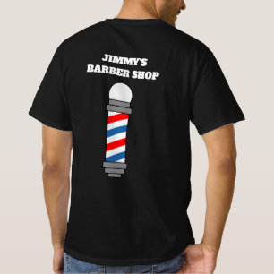 Custom kapper winkel pole t shirten voor haarstyli t-shirt