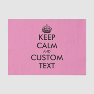 Custom Keep Calm meme cadeauverpakking tissuepapie Tissuepapier