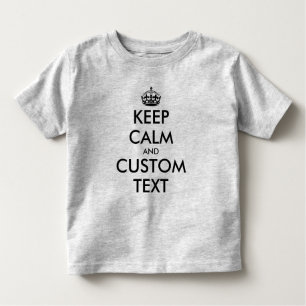 Custom Keep Calm Meme Peuter T shirt