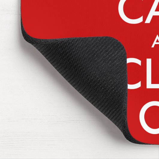 Custom Keep Calm Mousepad Customizable template Muismat (Hoek)