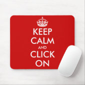 Custom Keep Calm Mousepad Customizable template Muismat (Met muis)