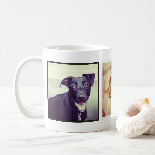 Custom Keepsake Pet Photo Gift Koffiemok (Met donut)