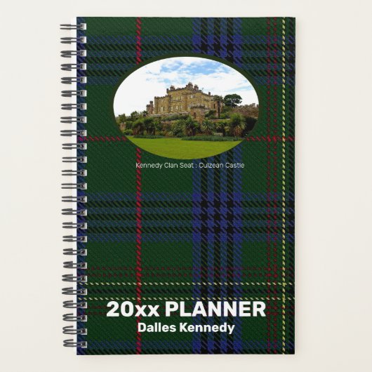 Custom Kennedy Scottish Castle Fotografie Weekly Planner (Voorkant)
