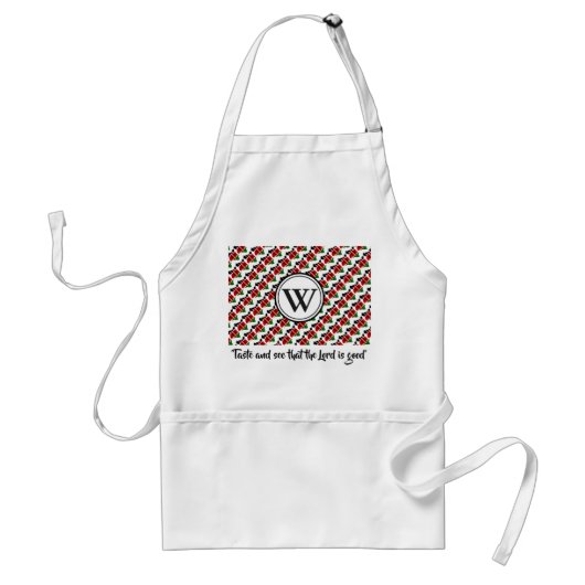 Custom KENYA FLAG Monogram Standaard Schort (Voorkant)