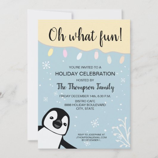 Custom | Kerstfeestdag feestdag | Fun. Kaart (Voorkant)