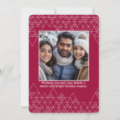 Custom Kids Art Christmas Card Kaart (Achterkant)