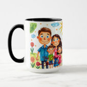 Custom Kids Artwork Personalized Keepsake Gift Mok (Links)
