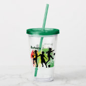 Custom Kids Soccer Acryl Drinkbeker (Achterkant)