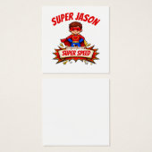 Custom Kids Superhero Name & Superpower (Devant & derrière)