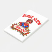 Custom Kids Superhero Name & Superpower Post-it® Notes (Schuin)