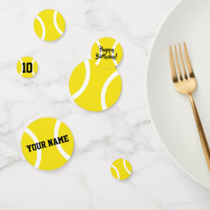 Custom kind tennis Verjaardag partij benodigdheden Confetti