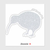 CUSTOM Kiwi Sparkle Glitter Sticker (Vel)
