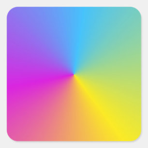 Custom Kleurrijke Abstract Blank Sjabloon Roze Roo Vierkante Sticker