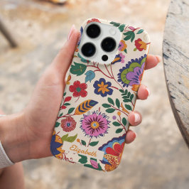 Custom Kleurrijke Bloementuin Romantisch iPhone 16 Pro Hoesje