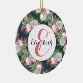 Custom Koala Christmas Blue Keramisch Ornament (Rechts)