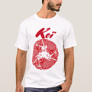 Custom Koi Carp Fish Fan T-shirt
