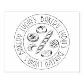 Custom Kraft Business Card with Hand-Drawn Logo Rubberstempel (Afrduk)