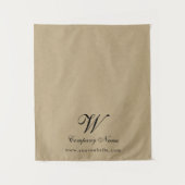 Custom Kraft Business Table Runner Banner Script Wandkleed (Voorkant)