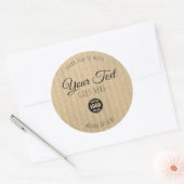 Custom Kraft Label Eenvoudig Trendy (Envelop)