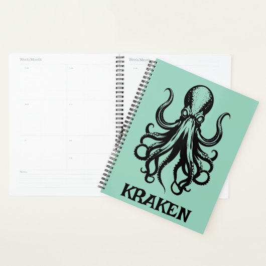 Custom Kraken Octopus Squid Name Personalized (Devant avec enveloppe)
