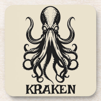 Custom Kraken Octopus Squid Name Personalized Bier Onderzetter