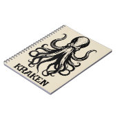 Custom Kraken Octopus Squid Name Personalized Notitieboek (Linkerzijde)