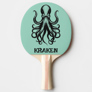 Custom Kraken Octopus Squid Name Personalized Tafeltennisbatje
