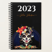Custom LA CATRINA SUGAR SKULL 2023 Agenda du journ (Devant)