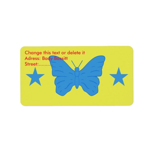 Custom Label with Flag of Bady Bassitt, Brazil (Voorkant)